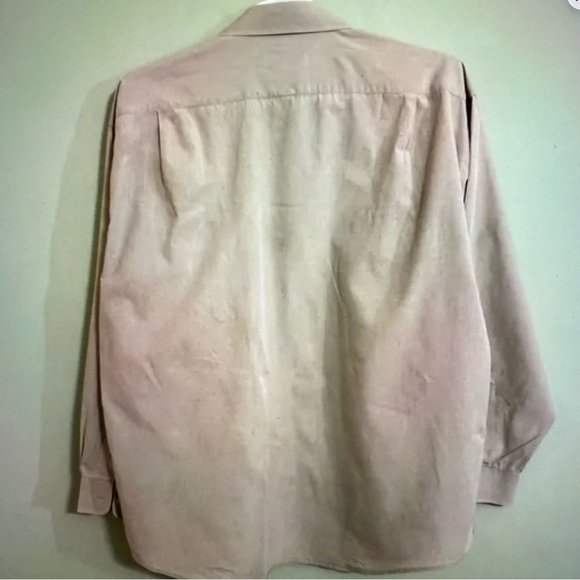Pierre Balmain Beige  dress Shirt luxury size neck 18 arm 34/35 mens vintage - Picture 4 of 8
